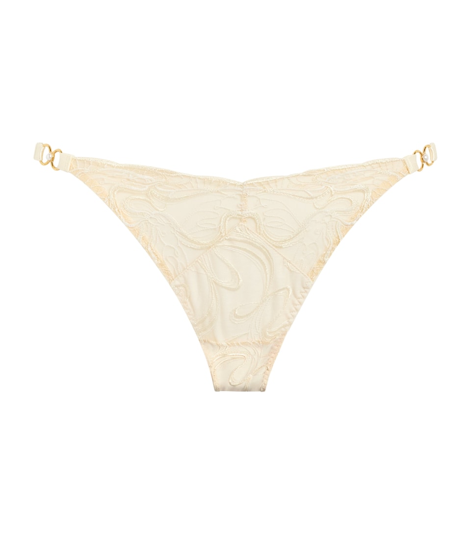 Bordelle Womens Pearl Briefs Cream Glow