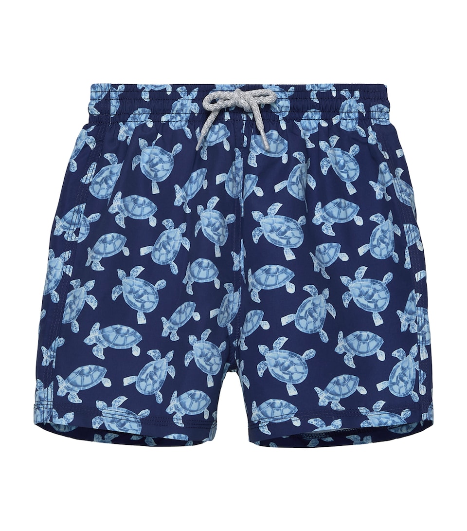 Trotters Turtle Print Swim Shorts (2-5 Years) Navy/turtle
