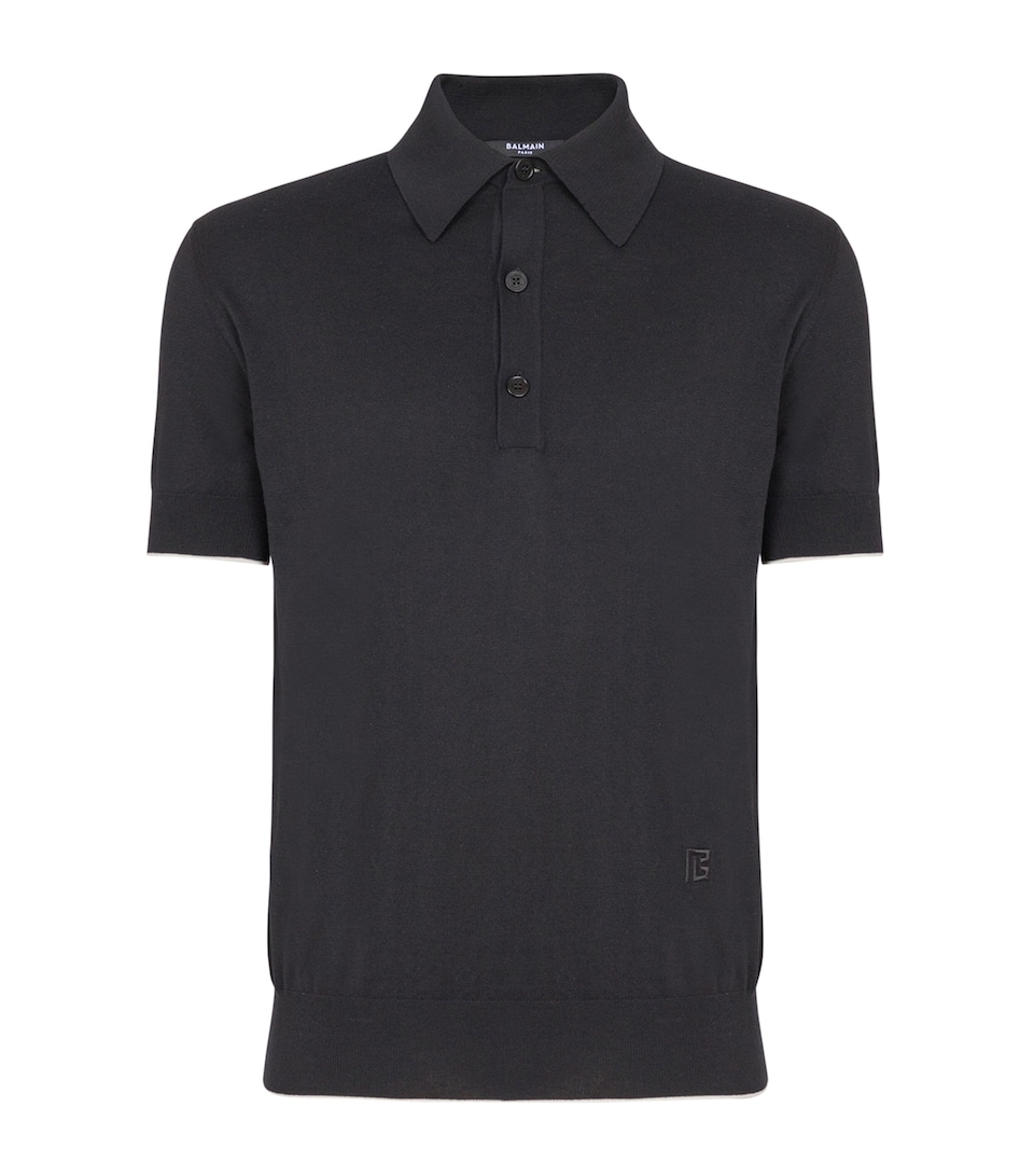 Silk-Blend Knitted Polo Shirt