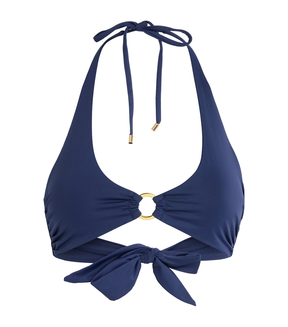 AWAY THAT DAY Womens Sorrento Bikini Top French Navy