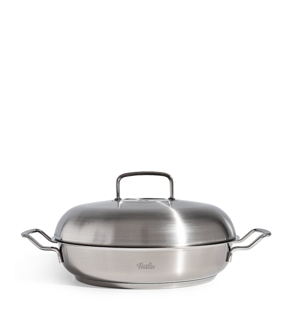 Fissler Original-Profi Serving Pan with High-Dome Lid (28cm) Stainless Steel