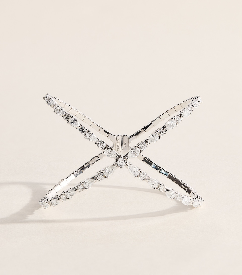 Yeprem White Gold and Diamond Y-Couture Bangle White Gold