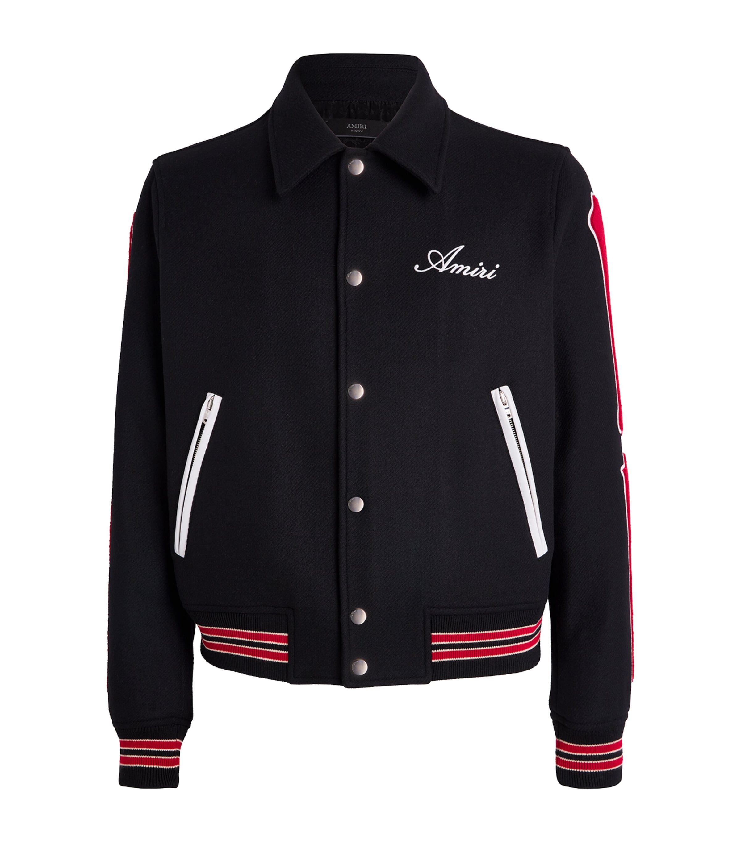 Wool-Blend Bones Varsity Jacket
