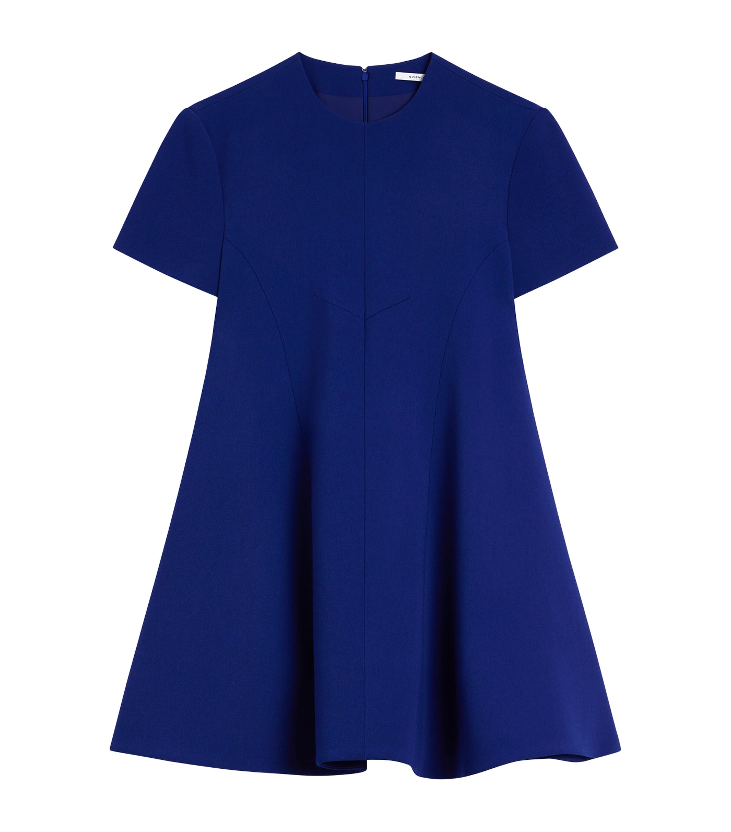 Givenchy Womens Round-Neck Flared Mini Dress