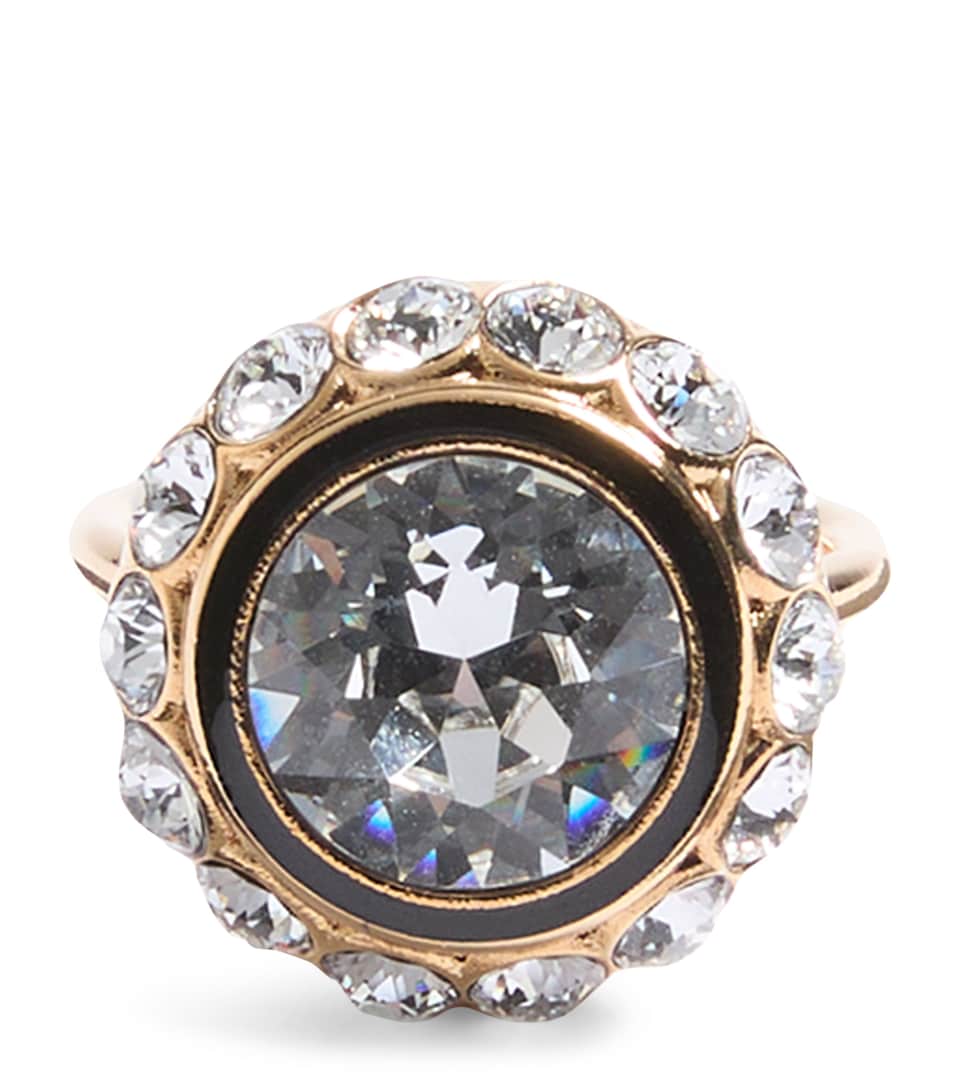 VLogo Signature Crystal Ring