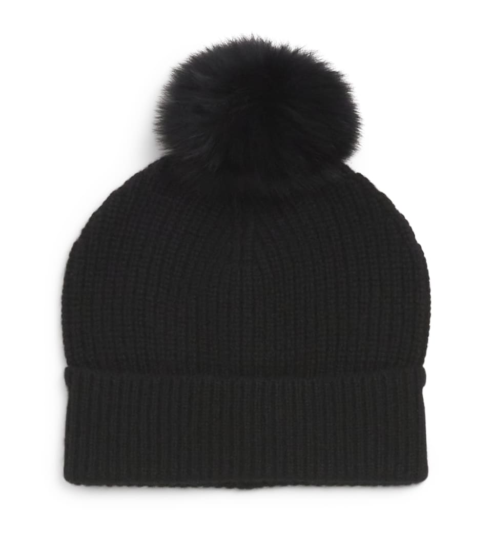 Cashmere Pom-Pom Beanie