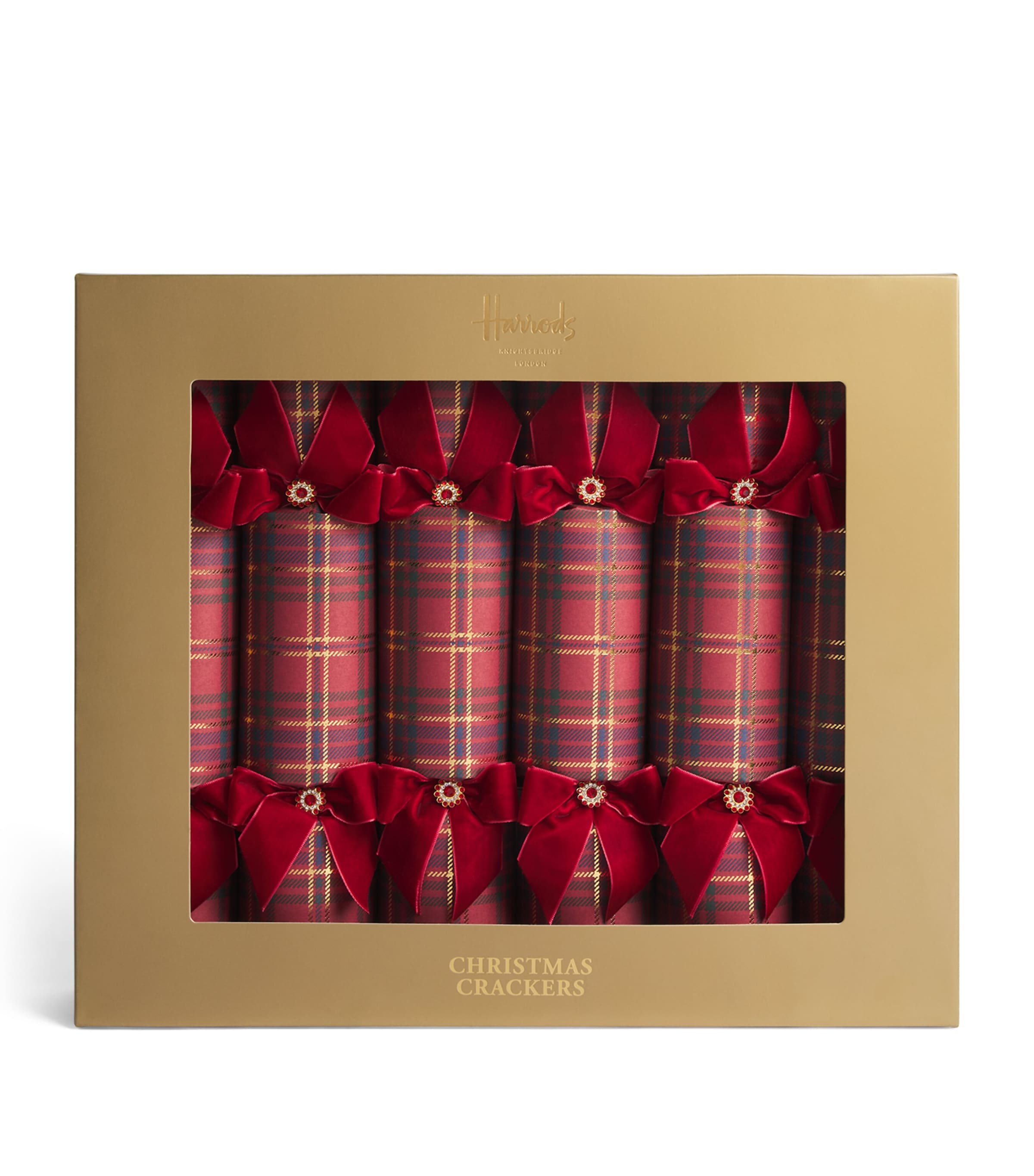 Harrods Tartan Christmas Crackers (Set of 6)