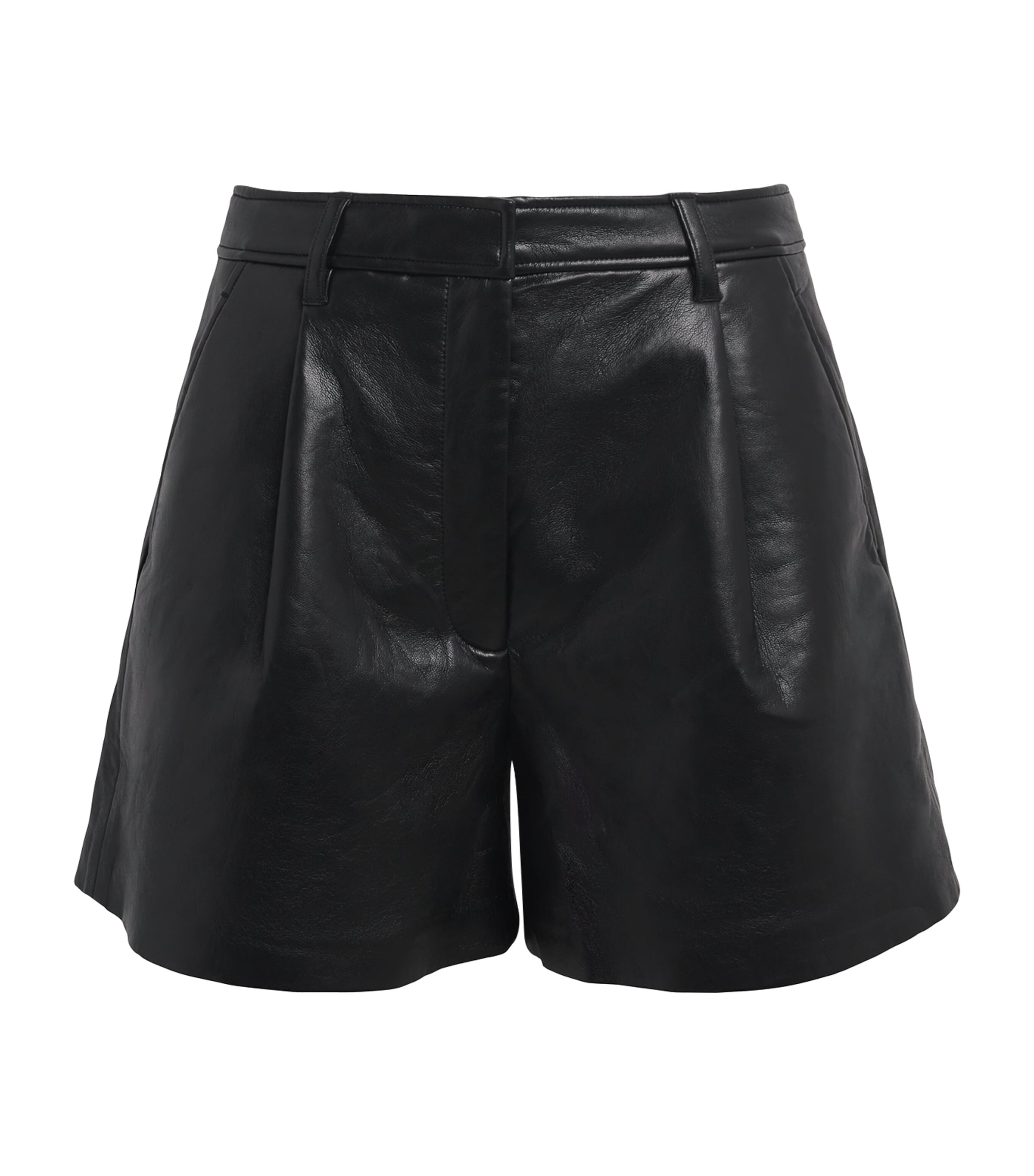 Leather-Blend Trent Shorts