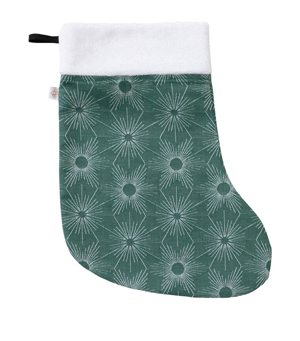 Le Jacquard Français Cotton Sous Les Étoiles Stocking Green