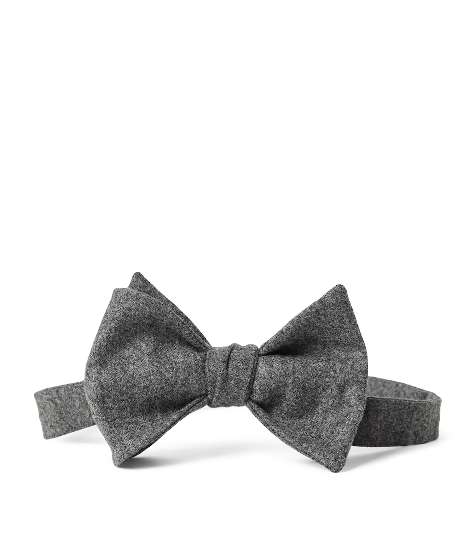 Wool-Silk Flannel Bow Tie