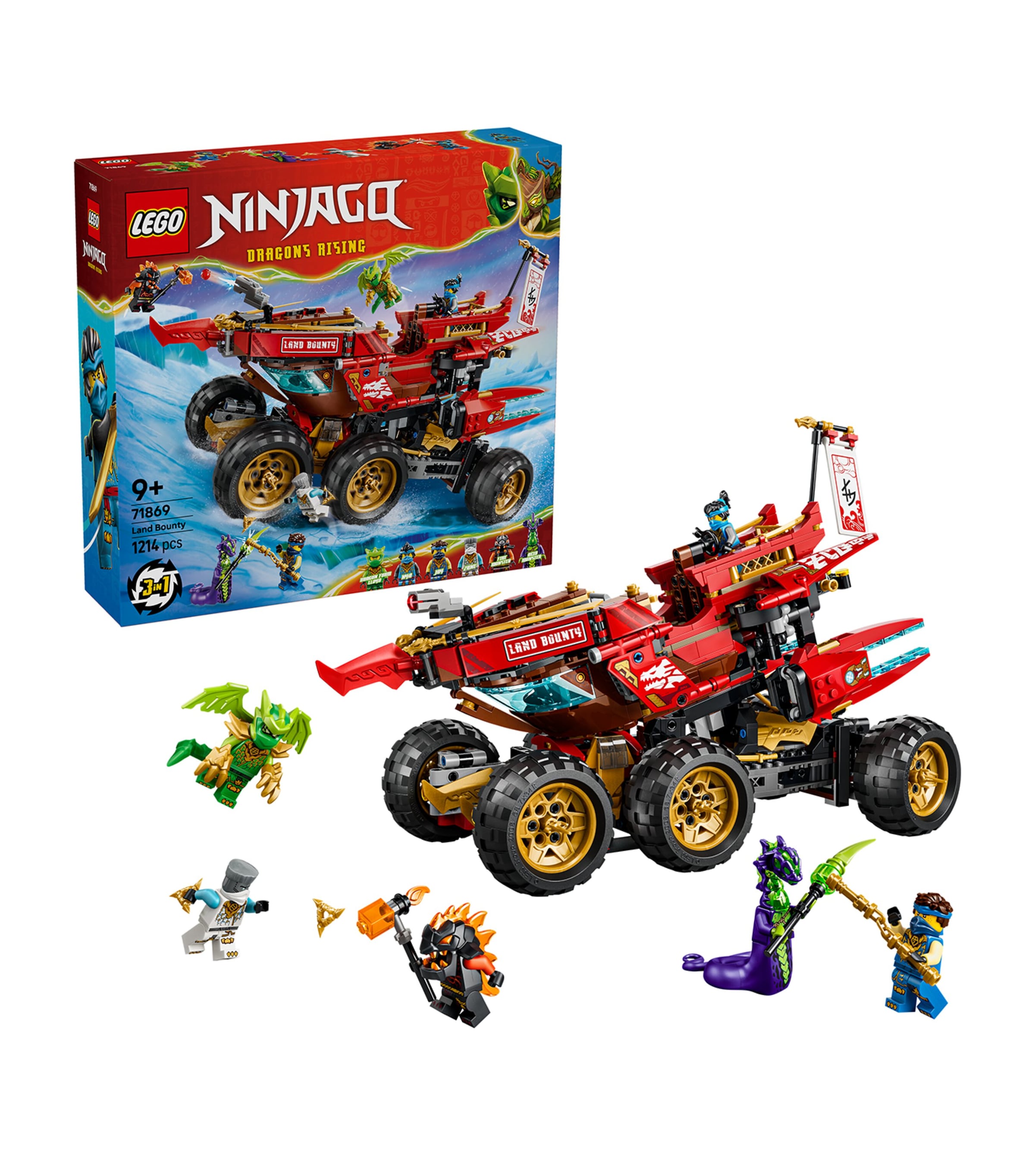 Lego NINJAGO Land Bounty 3-in-1 Toy Truck 71869