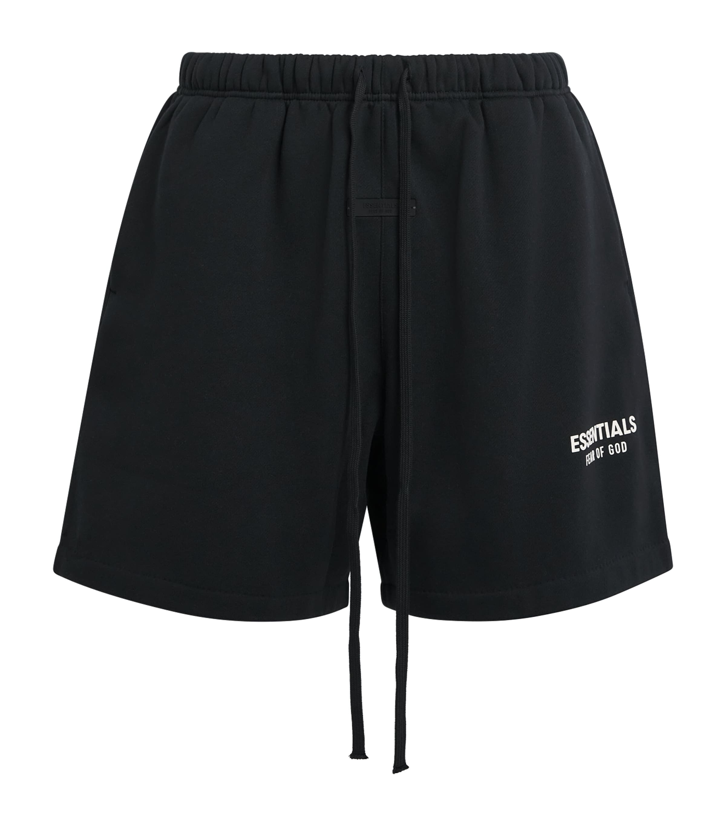 FEAR OF GOD ESSENTIALS Mens Logo Classic Sweatshorts Vintage Black