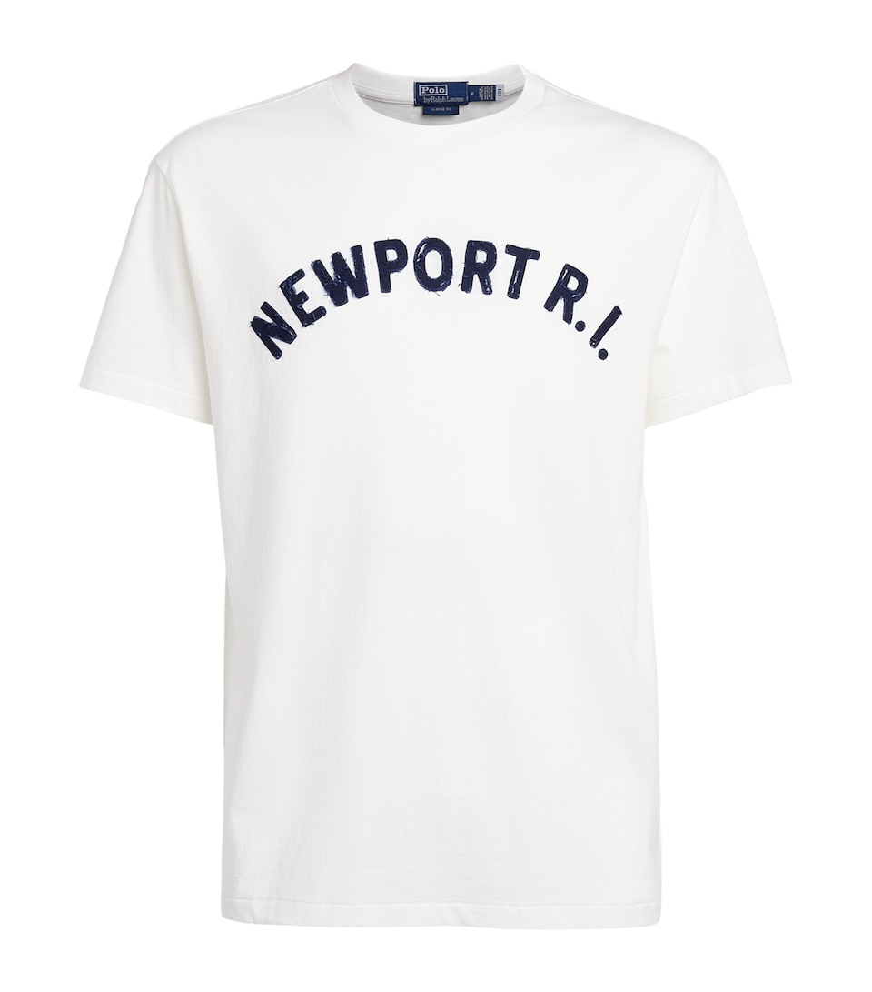 Polo Ralph Lauren Mens Cotton Newport T-Shirt White
