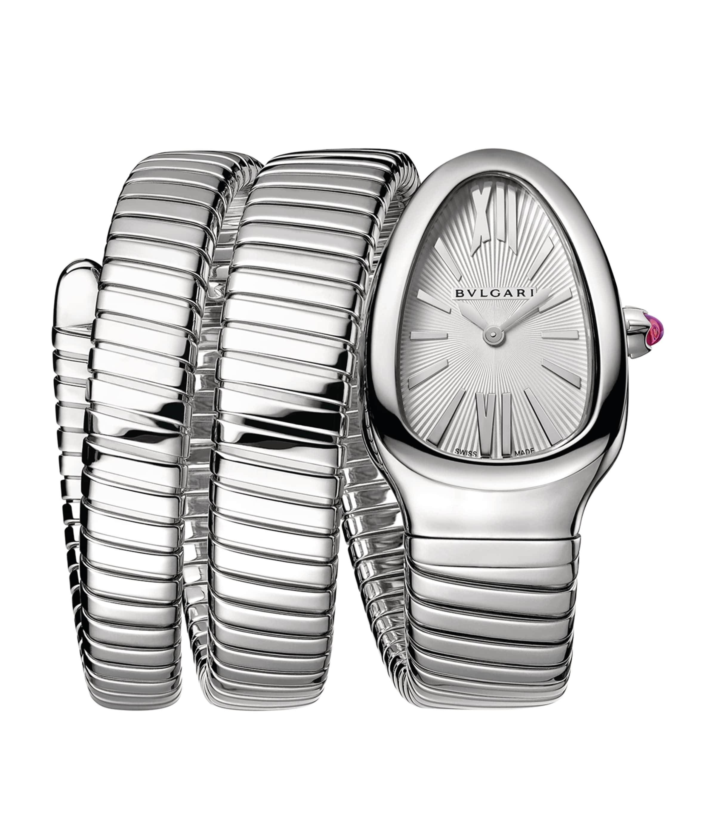 Stainless Steel Serpenti Tubogas Watch 35mm