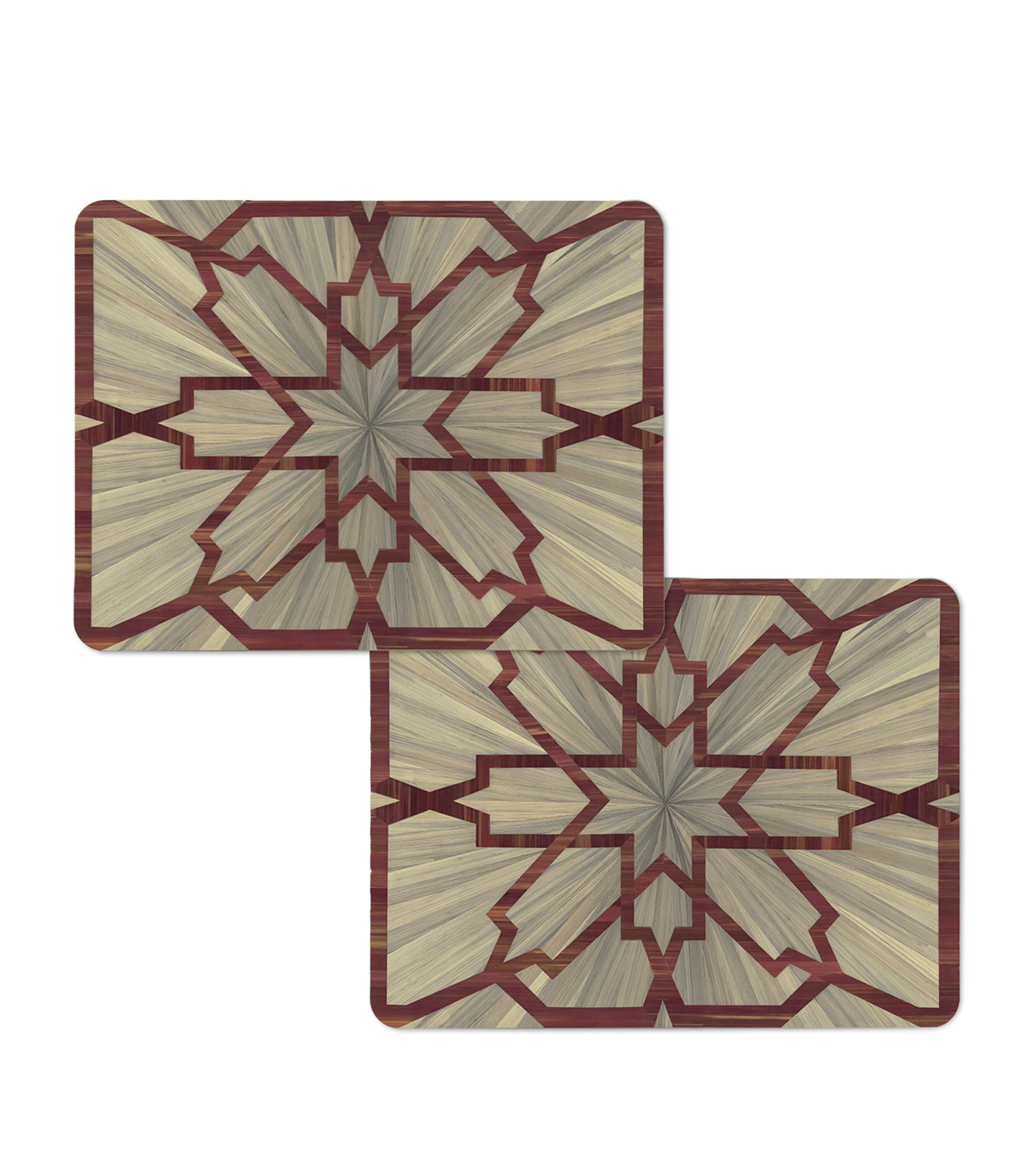 Set of 2 Arabesque Rectangular Placemats