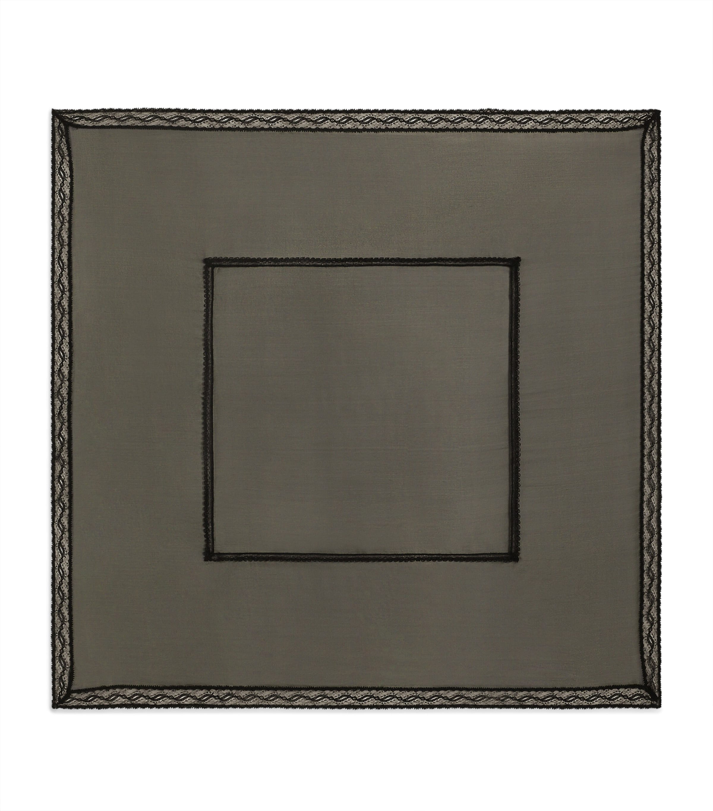 Silk-Blend Lace-Trim Scarf