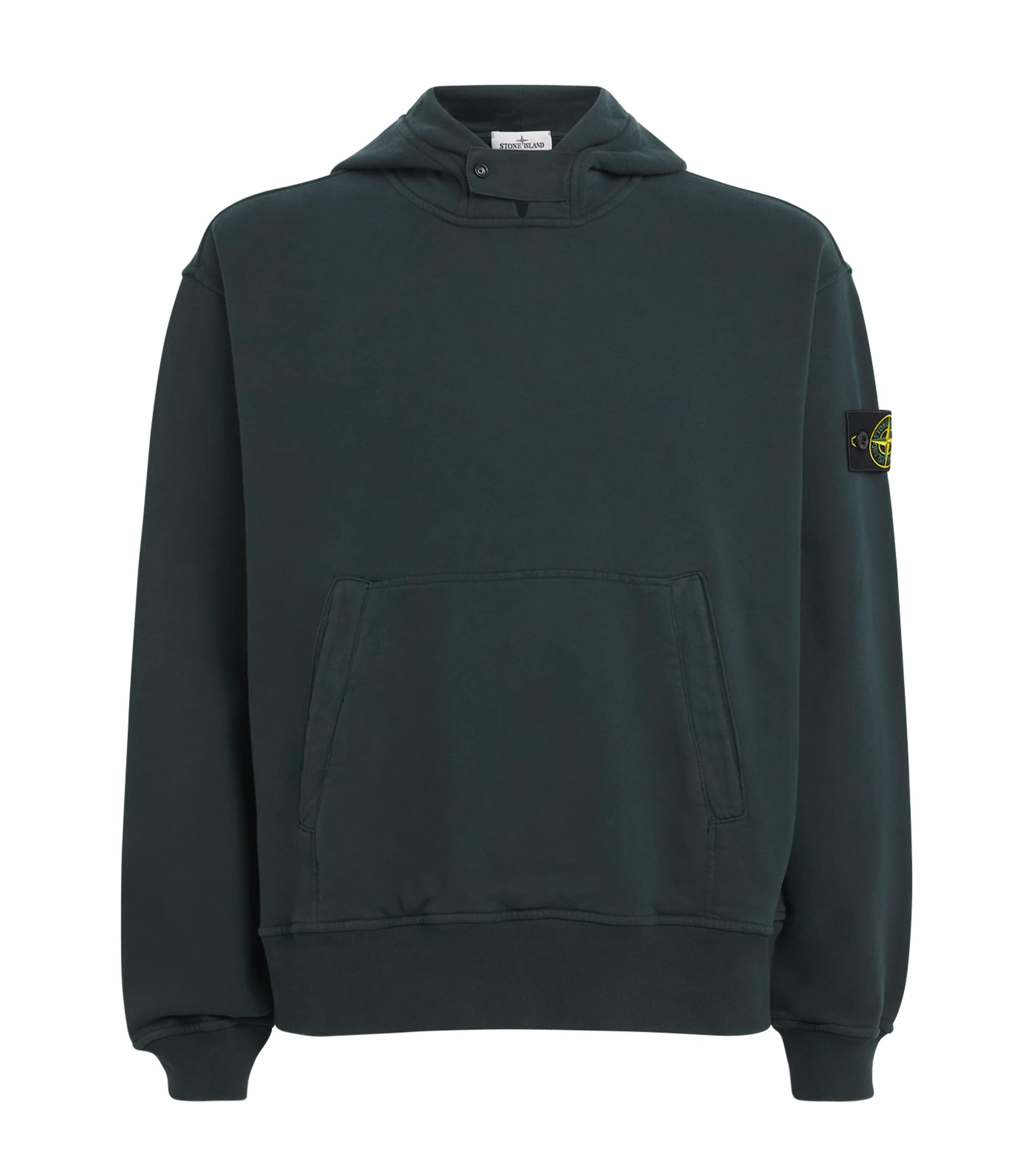 Stone Island Mens Organic Cotton Compass Hoodie
