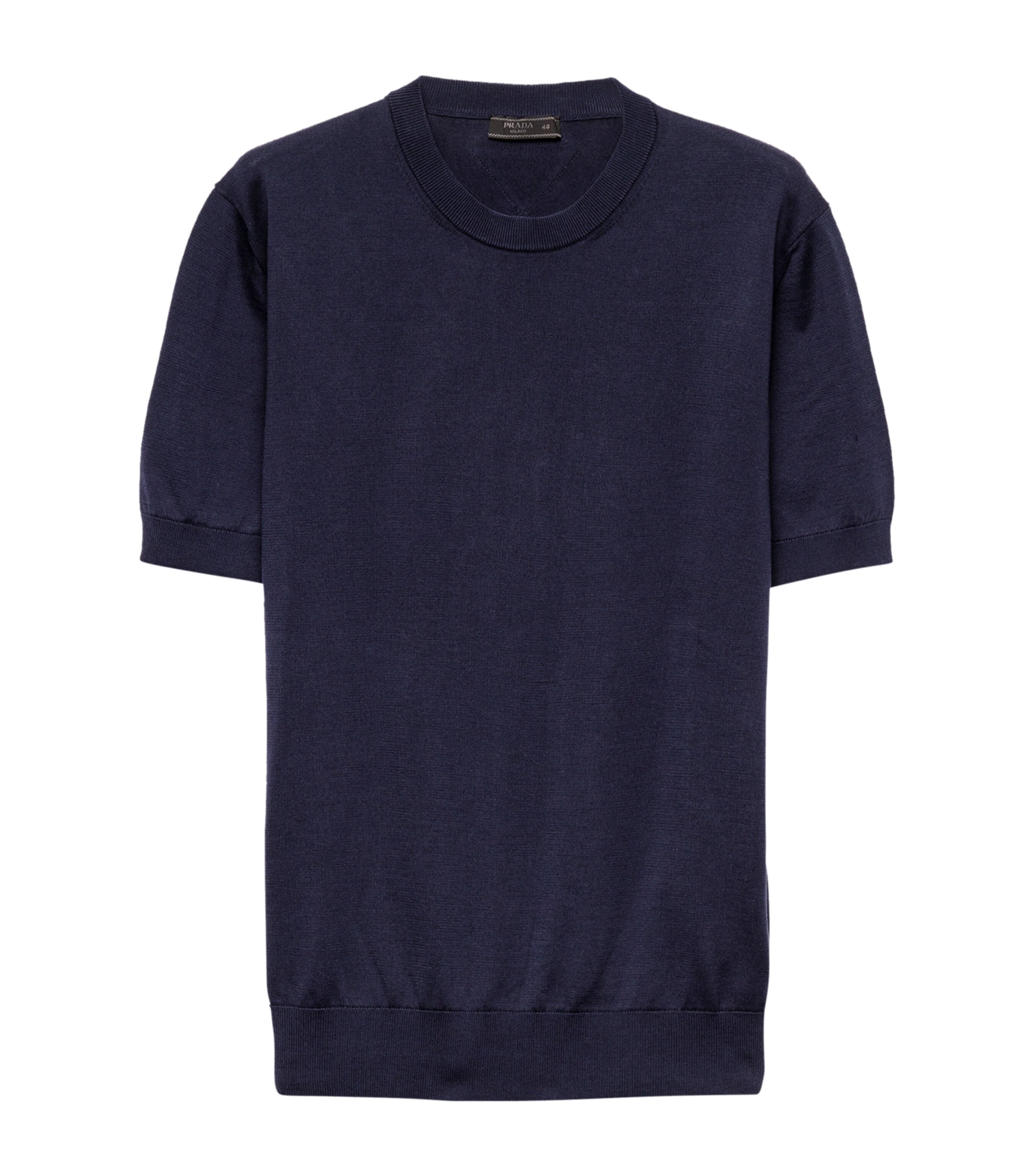 Prada Mens Cotton Short-Sleeve Sweater