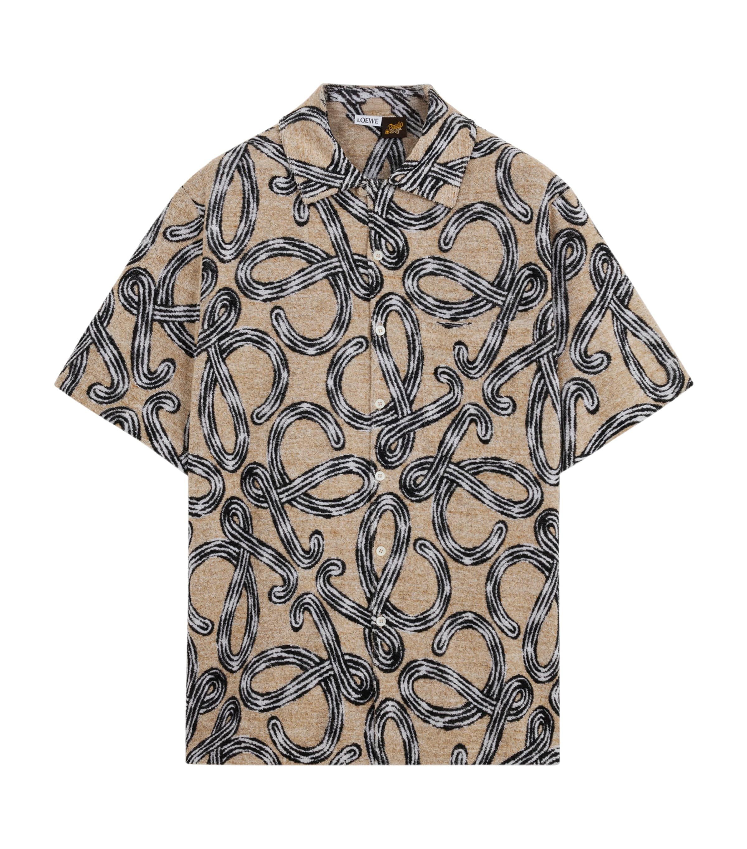 LOEWE Mens x Paula’s Ibiza Terry Anagram Shirt Beige/black