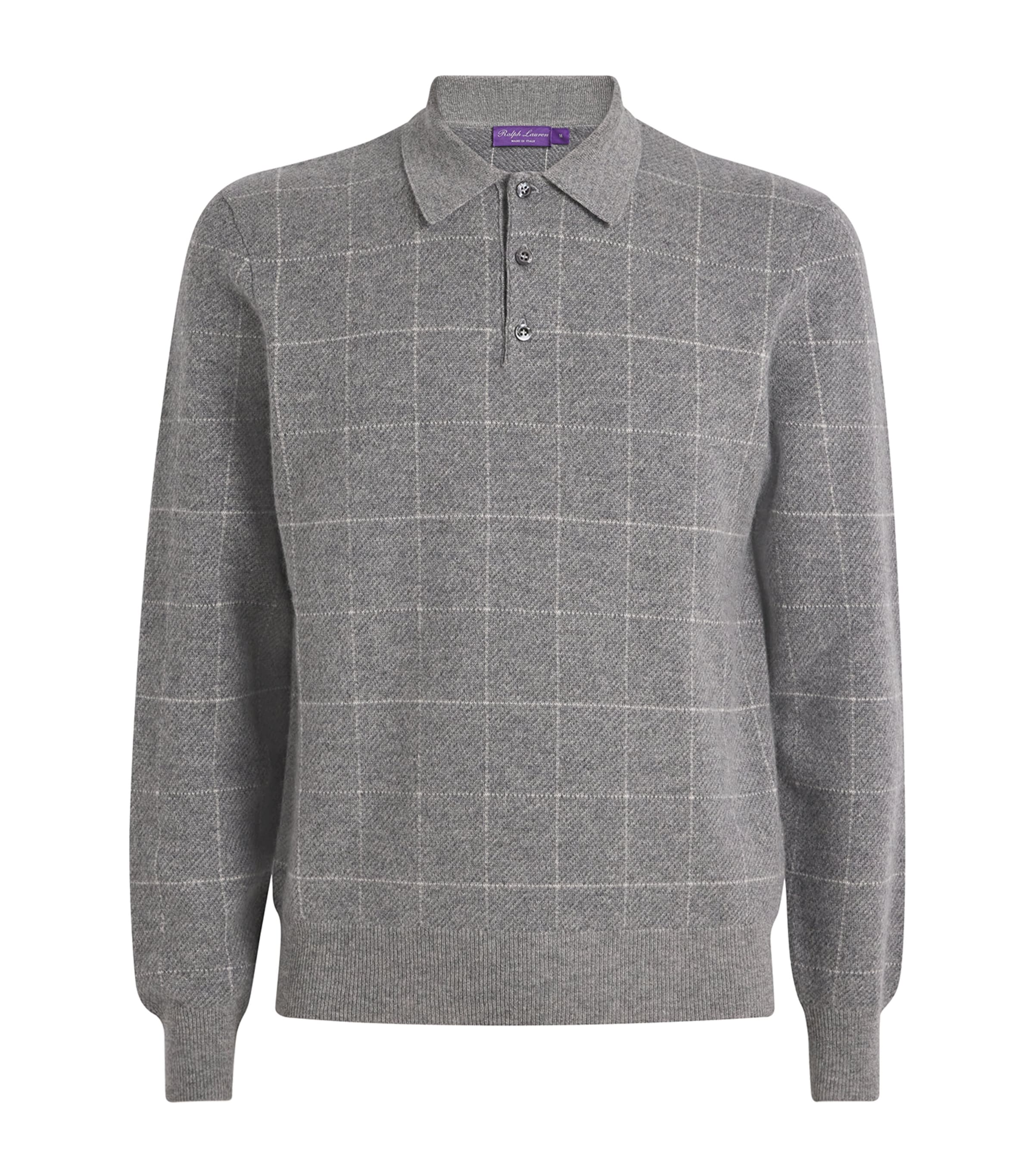 Cashmere Check Polo Shirt