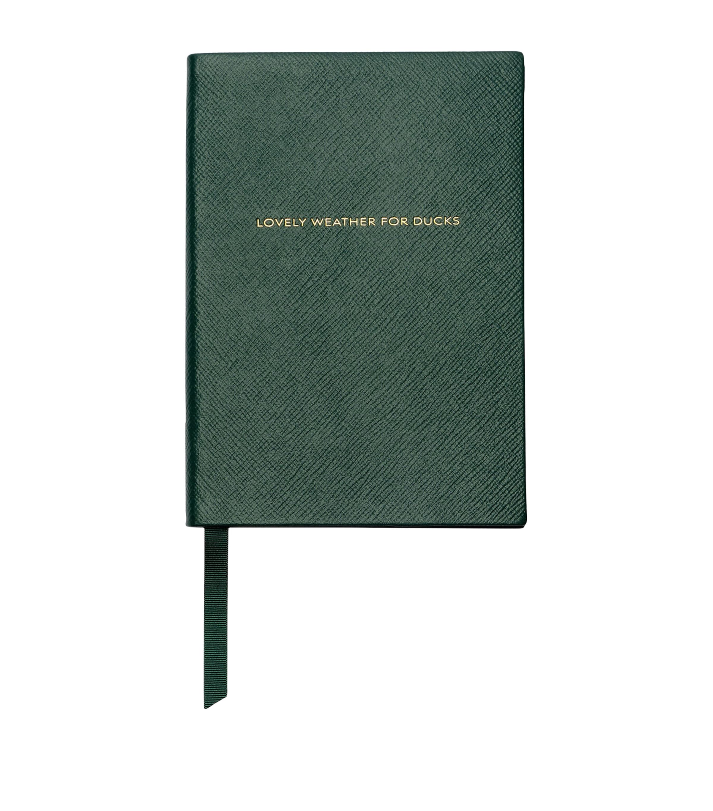 Burberry x Smythson Leather Weather for Ducks Soho Notebook Green