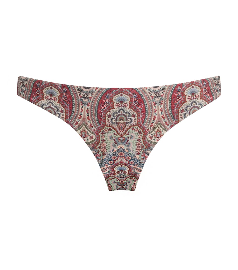 Zimmermann Womens Paisley Fairlight Bikini Bottoms Cream Paisleycmp