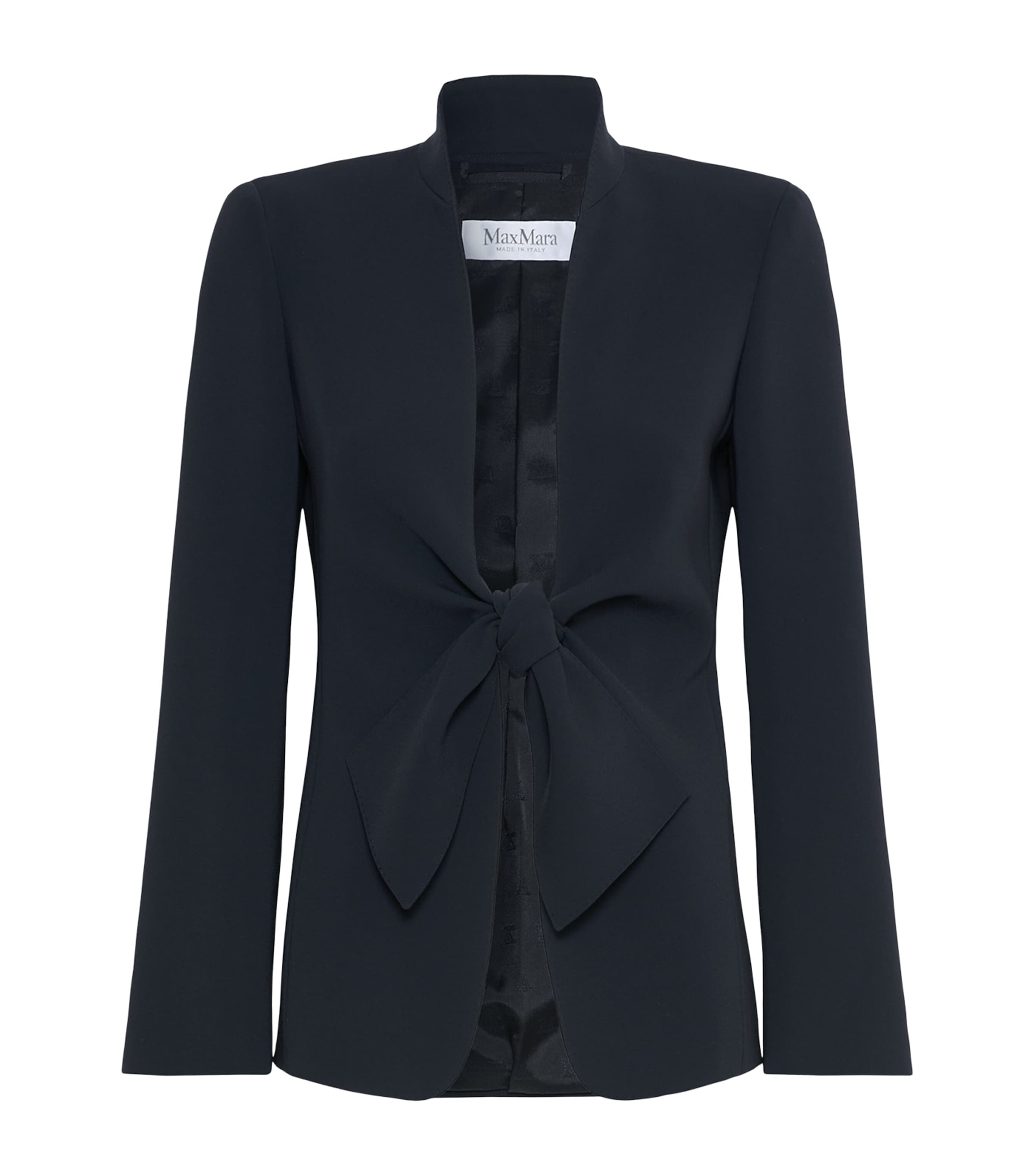 Max Mara Womens Sash-Tie Blazer Midnightblue