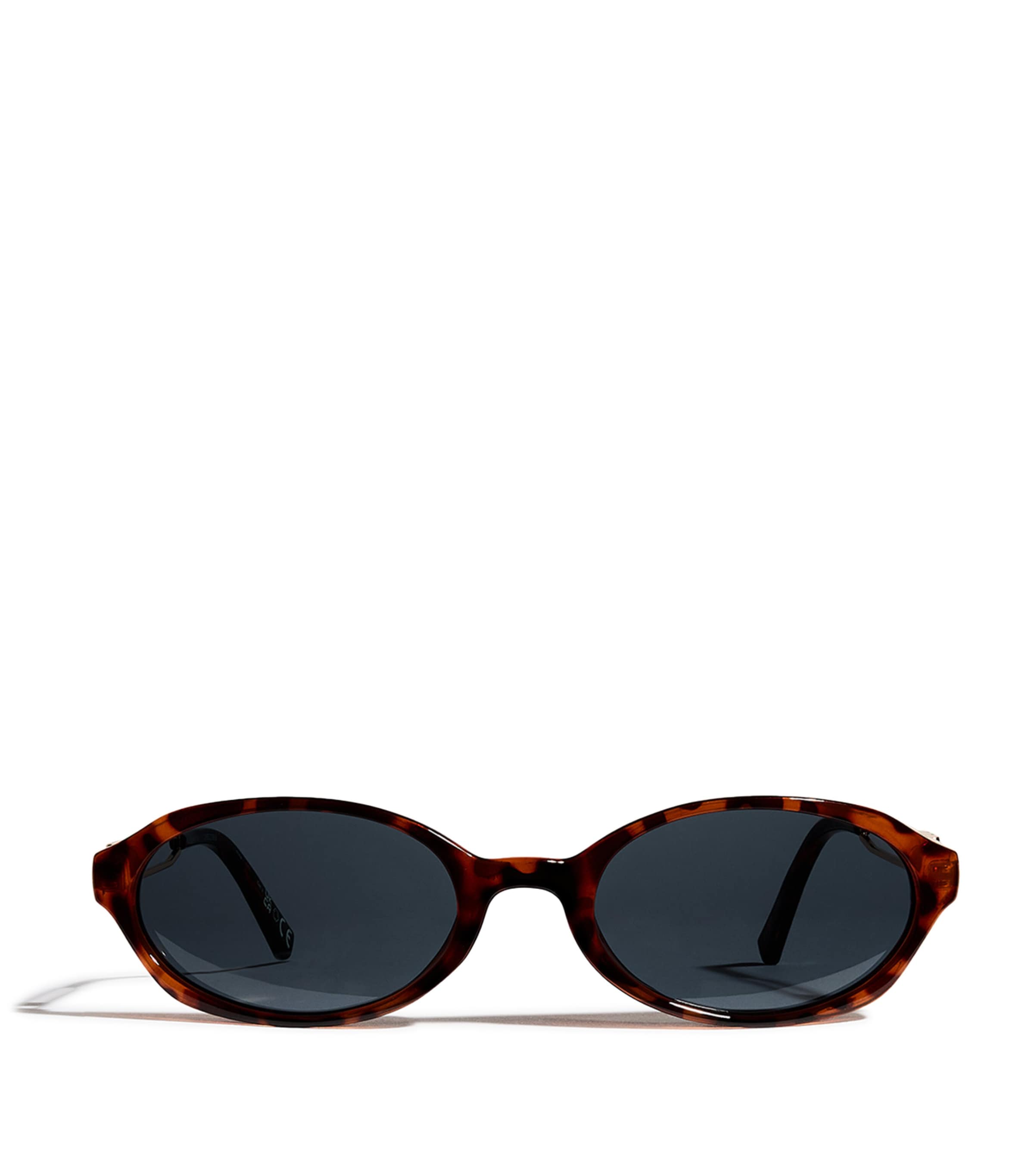 Le Specs Lunita Oval Sunglasses Dark Tort
