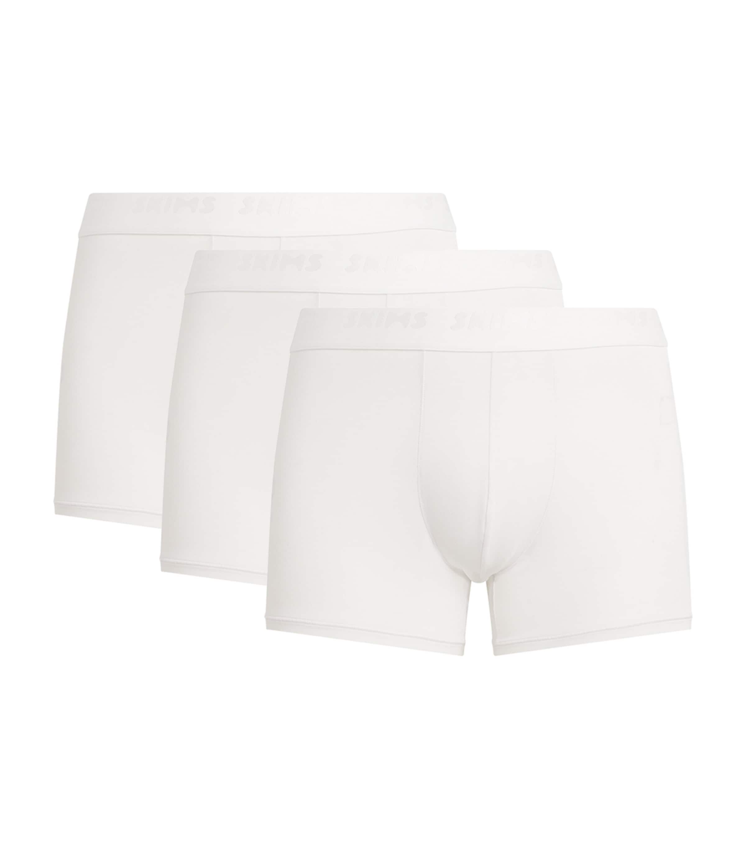 Skims Mens Stretch Boxer Briefs (Pack of 3) Chalk