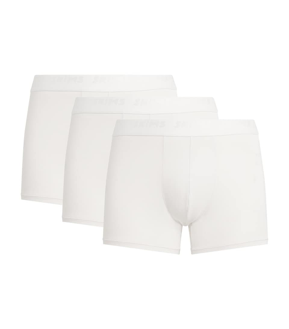 Skims Mens Stretch Boxer Briefs (Pack of 3) Chalk
