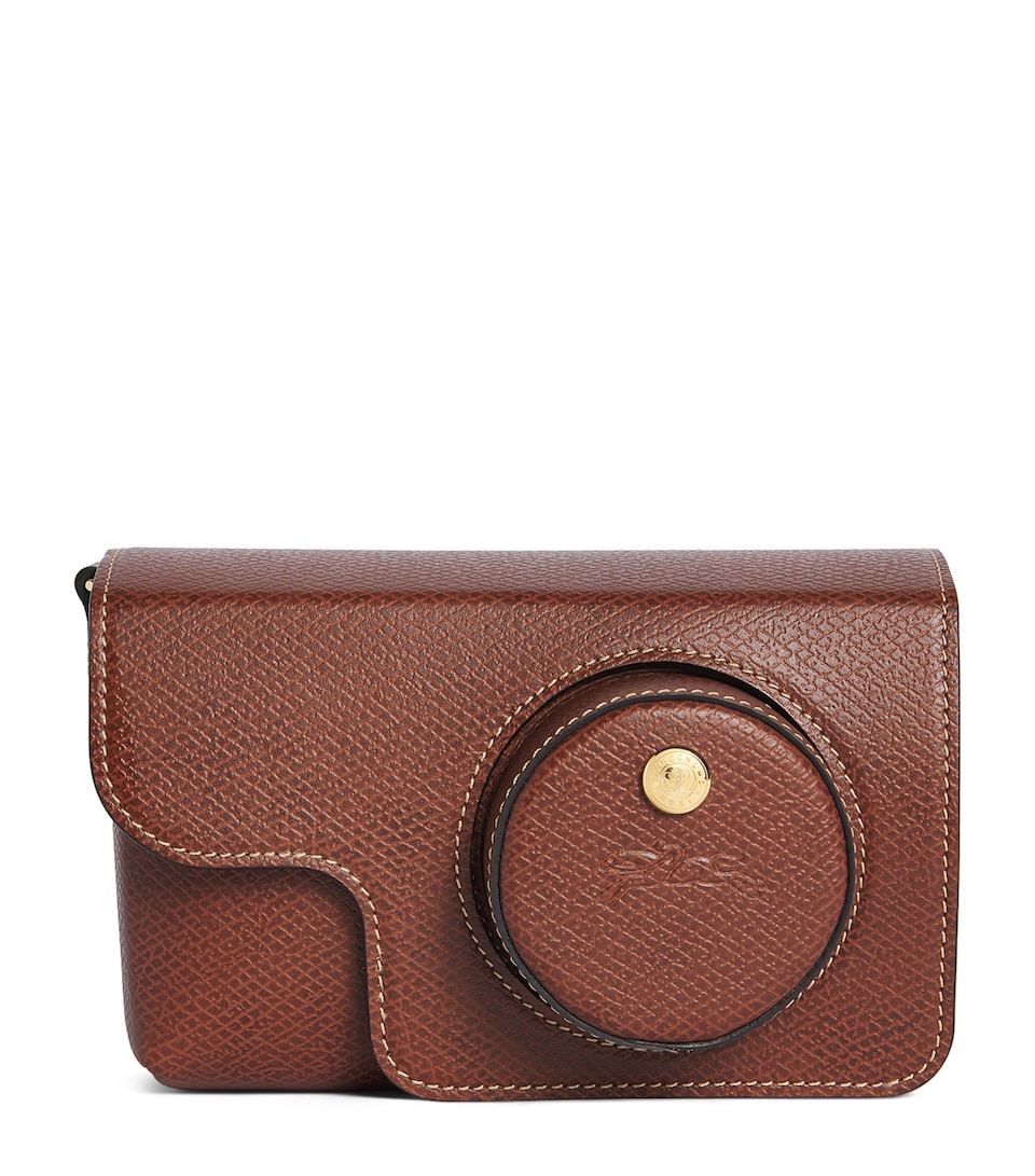 Longchamp Leather Épure Camera Bag Brun