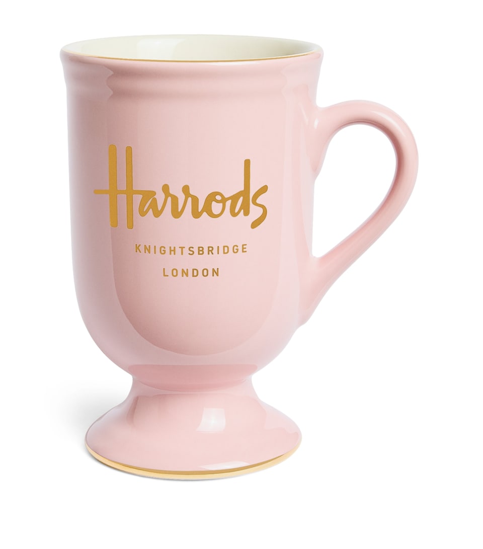 Harrods Pedestal Logo Mug Pink