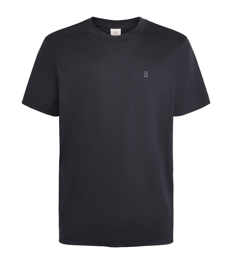 Bogner Mens Cotton Logo Ryan T-Shirt Navy