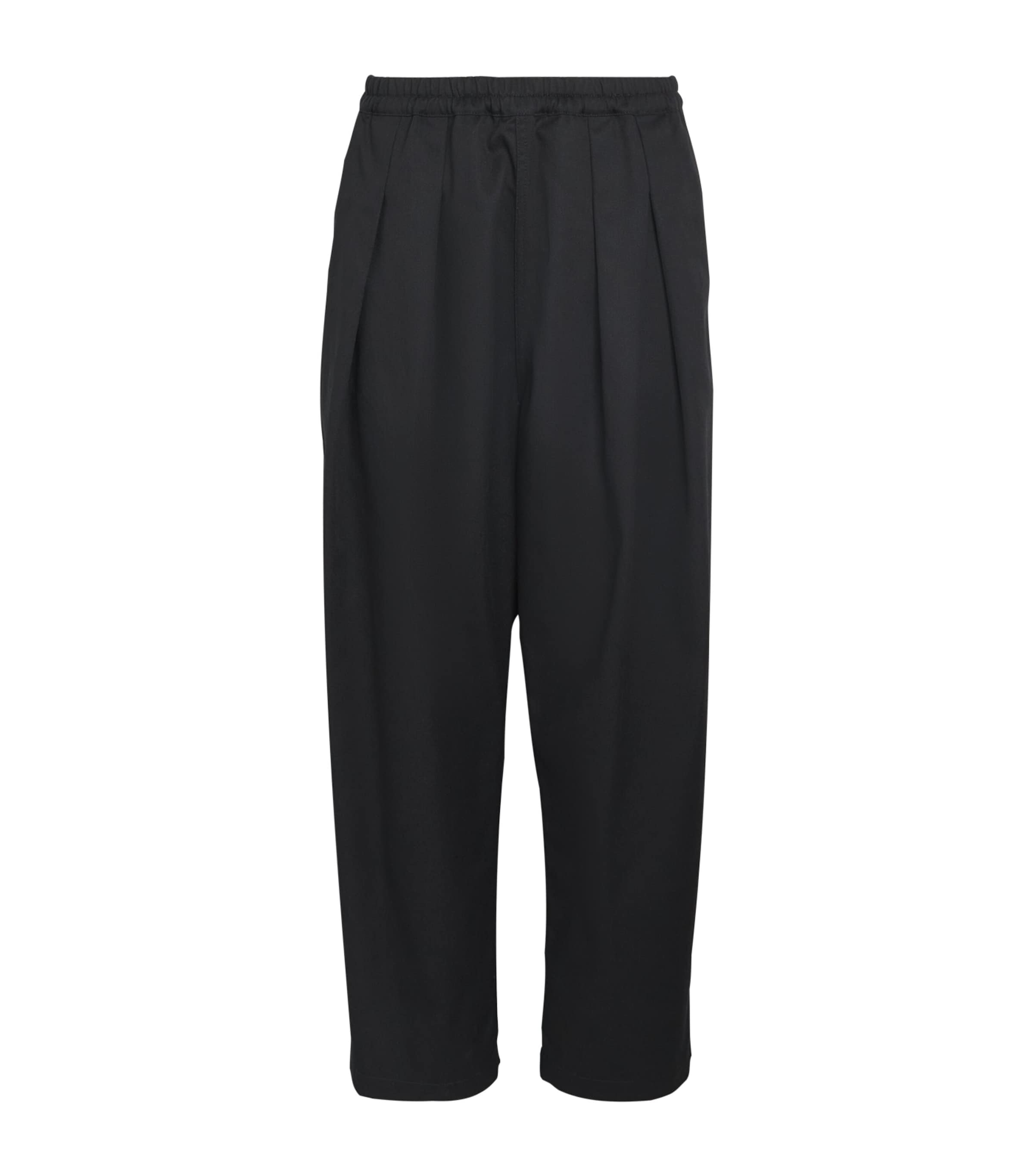 Maison Margiela Mens Drop-Rise Wide-Leg Trousers Black