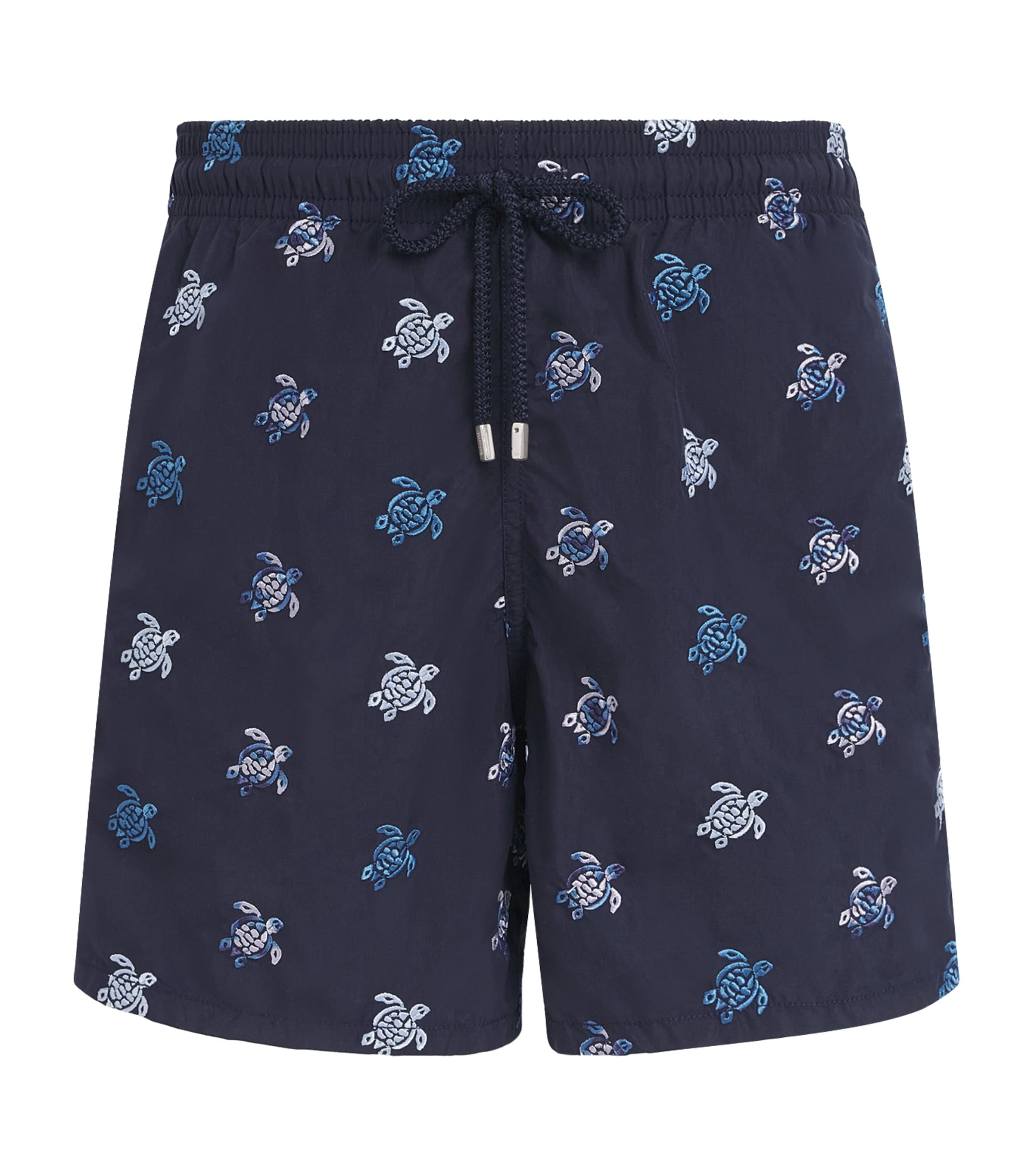 Vilebrequin Mens Embroidered Turtle Swim Shorts Bleu Marine