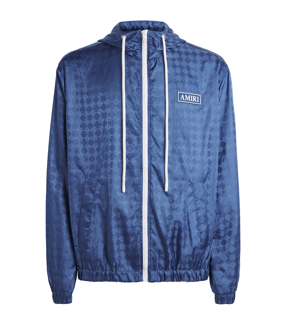 AMIRI Mens MA Quad Windbreaker Jacket Stone Blue