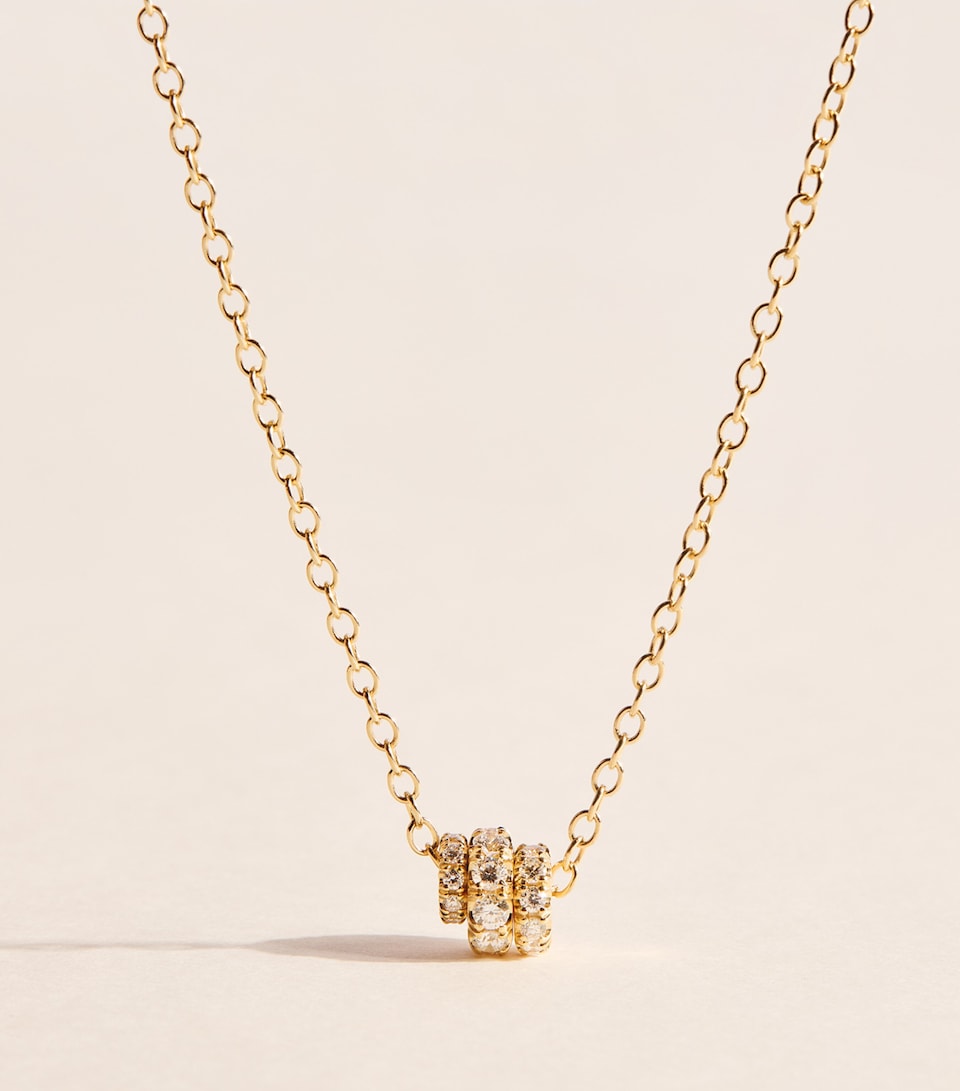 Spinelli Kilcollin Yellow Gold and Diamond Vesta Necklace Yellow Gold