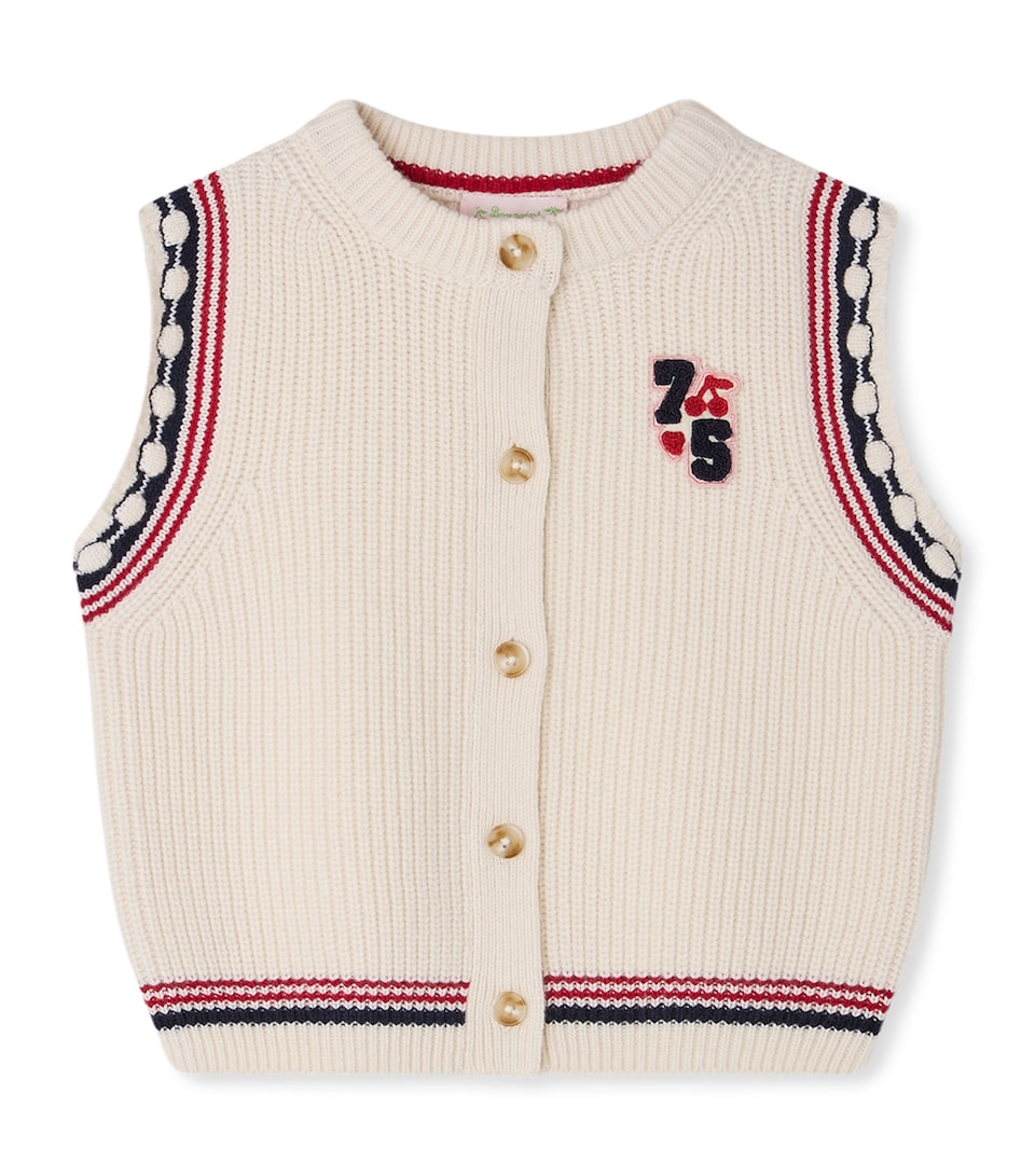 Bonpoint Wool-Blend Cardigan (4-8 Years) Ecru