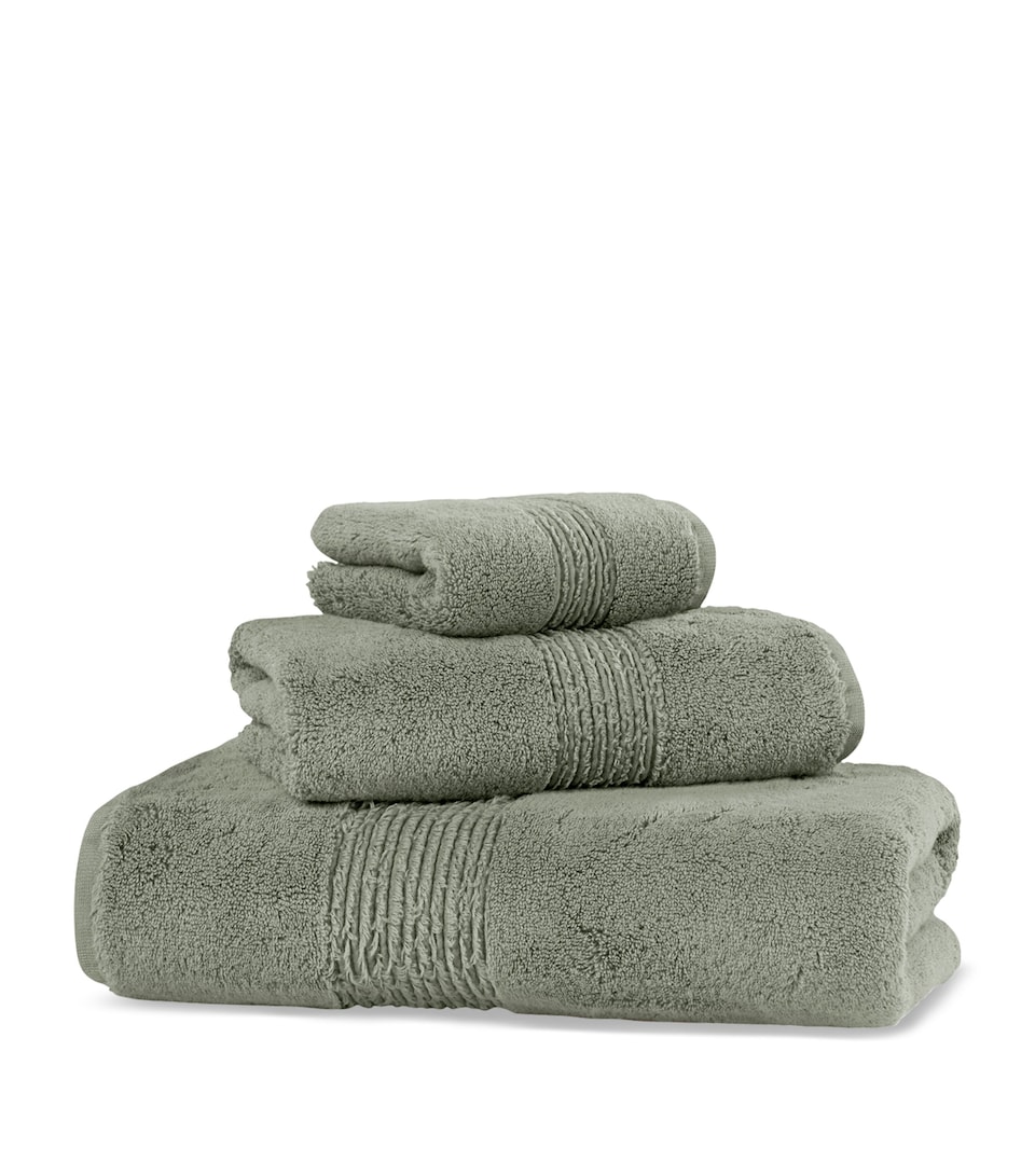 Hamam Organic Cotton Galata Guest Towel (30cm x 40cm) Sage