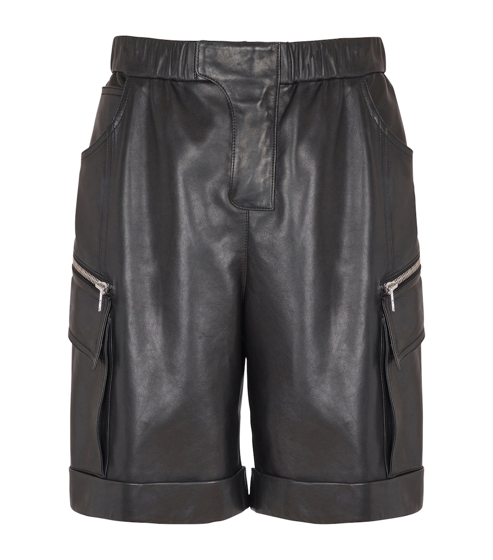 Lambskin Cargo Shorts