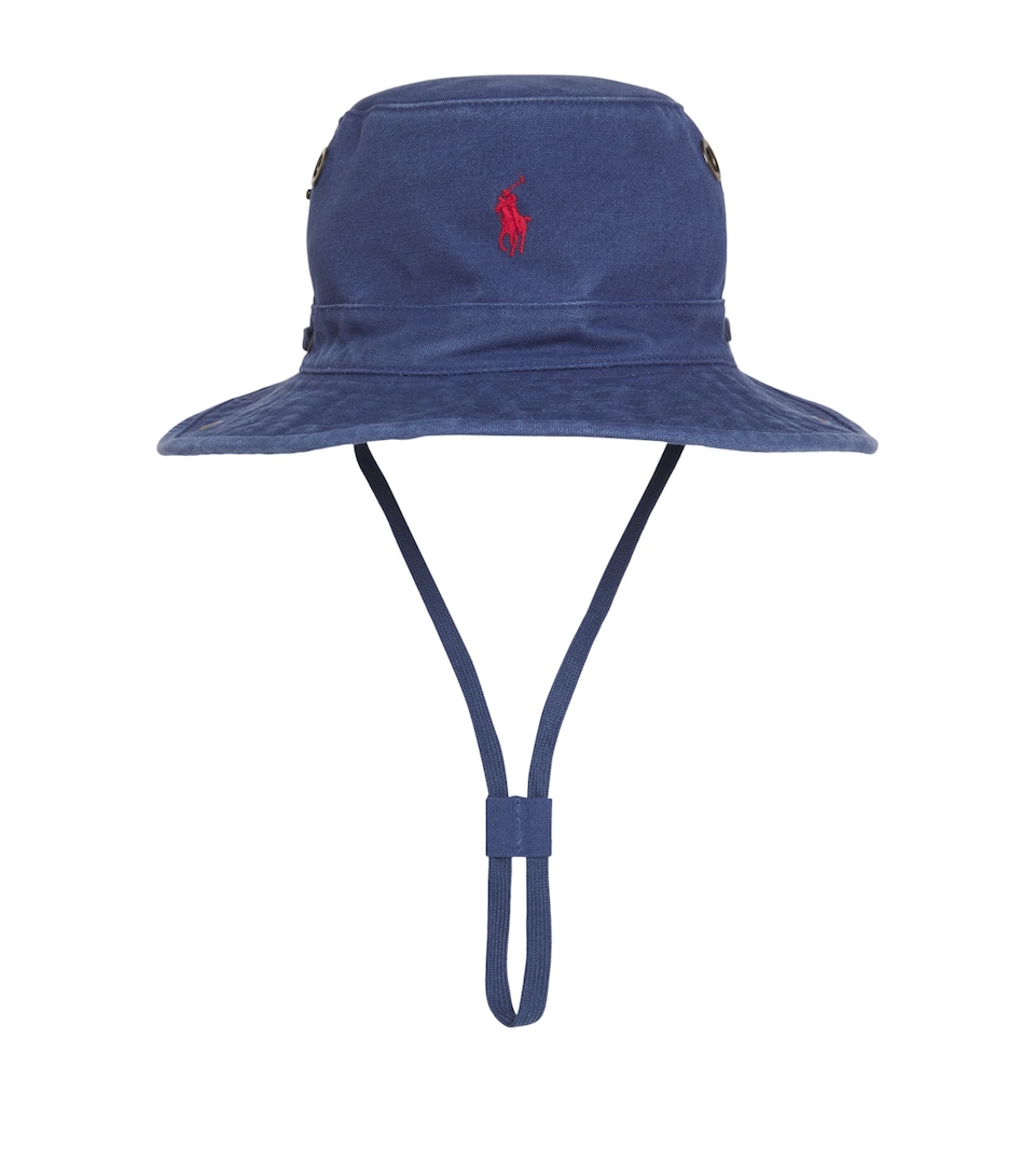 Polo Ralph Lauren Cotton Polo Pony Bucket Hat Light Navy