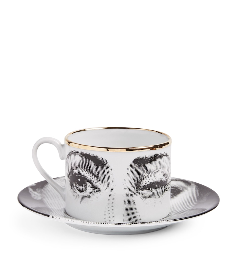 Porcelain Tema e Variazioni Teacup and Saucer