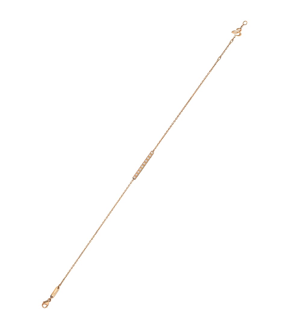 Rose Gold and Diamond Ice Cube Bracelet