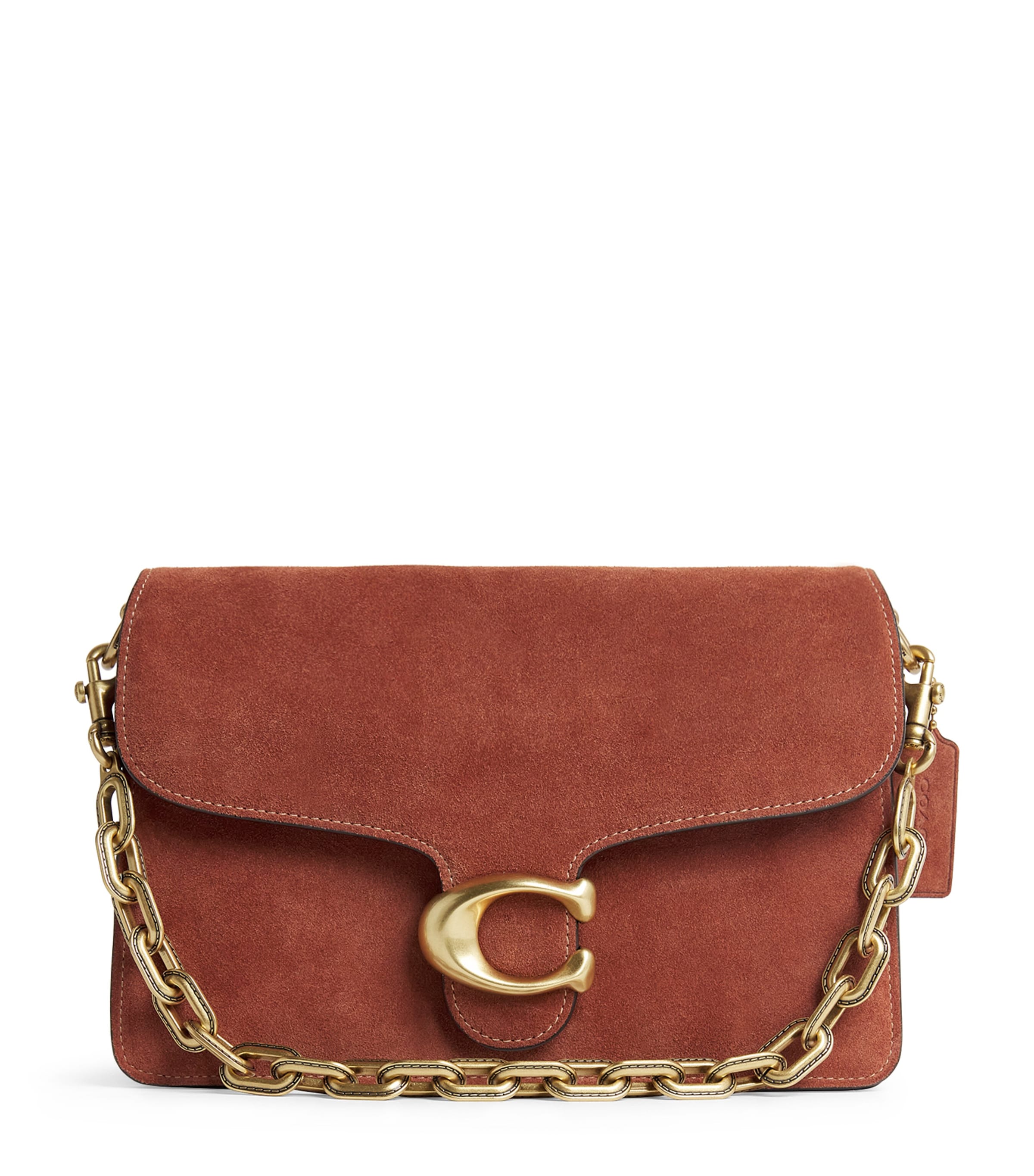 Suede Chain Tabby Shoulder Bag