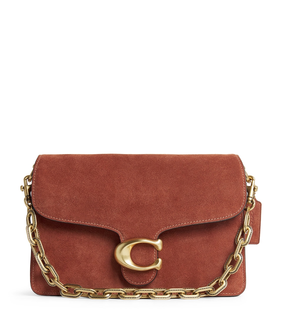 Suede Chain Tabby Shoulder Bag