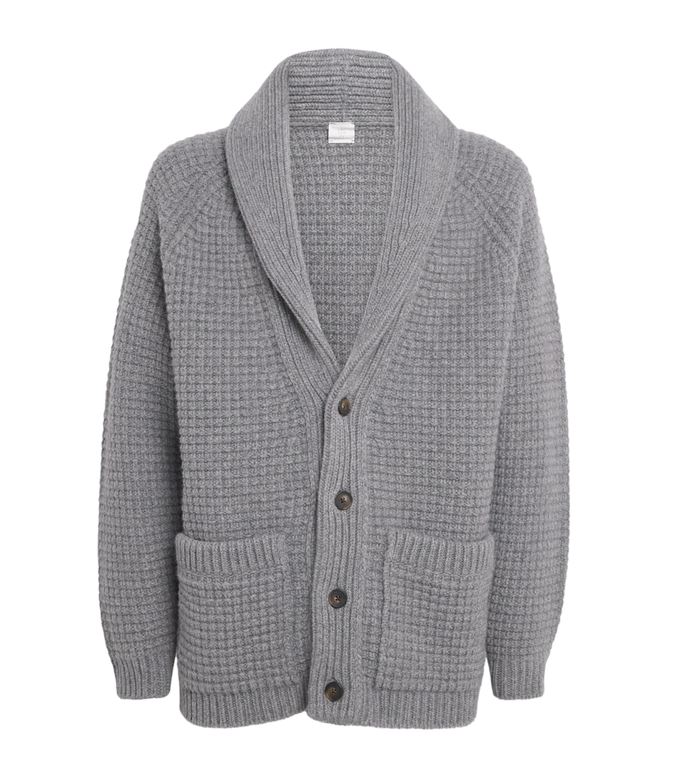 Wool-Cashmere Shawl Cardigan