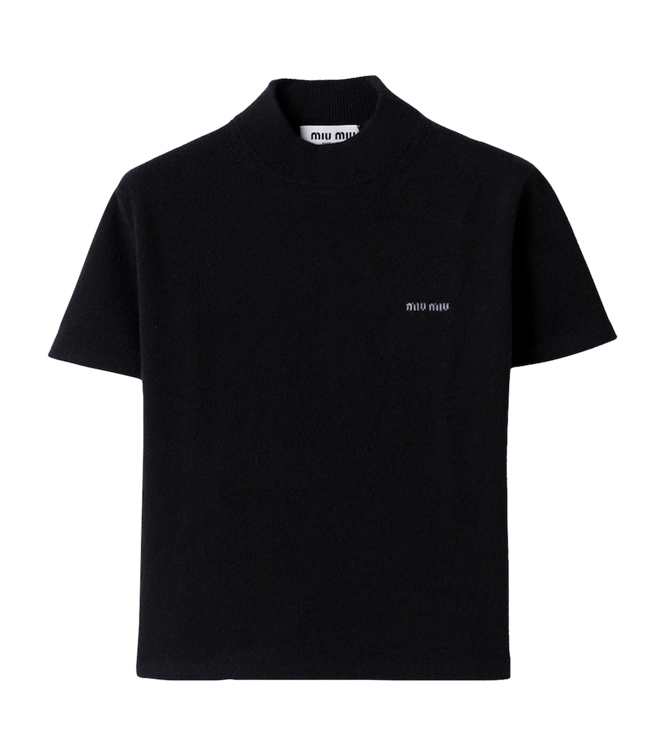Cashmere Short-Sleeve Sweater