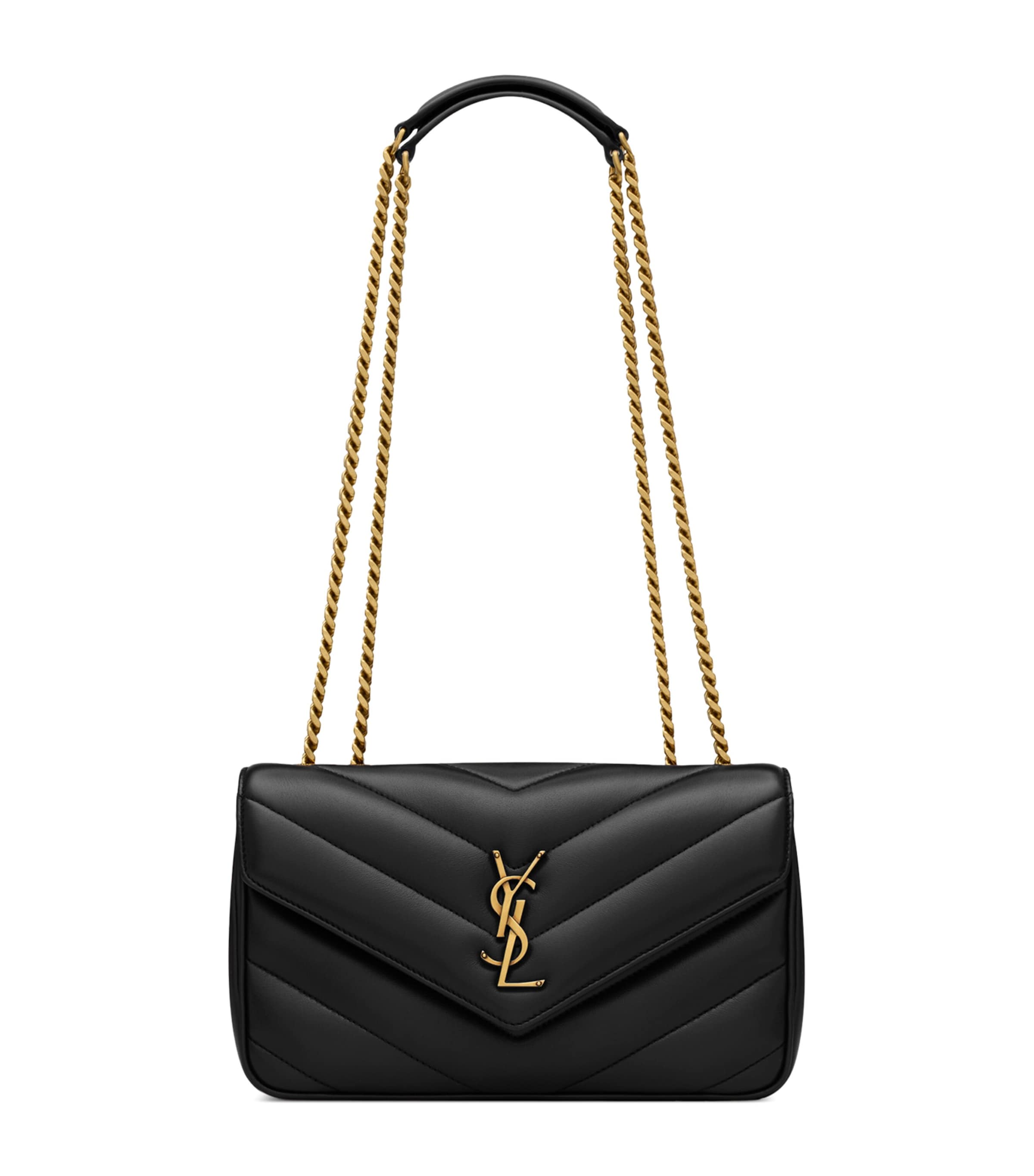 Saint Laurent Small Leather Loulou Shoulder Bag