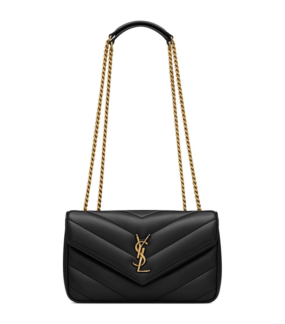 Saint Laurent Small Leather Loulou Shoulder Bag