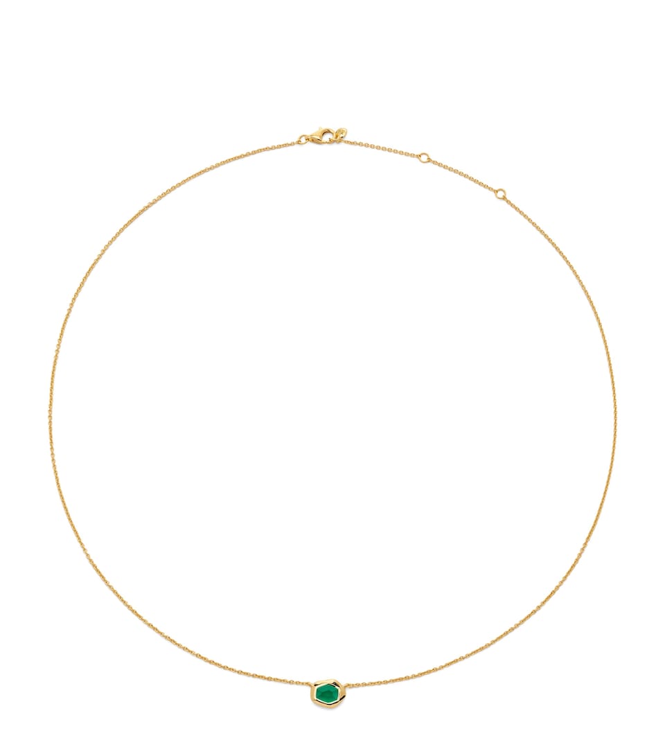 Small Gold Vermeil and Onyx Odyssey Necklace
